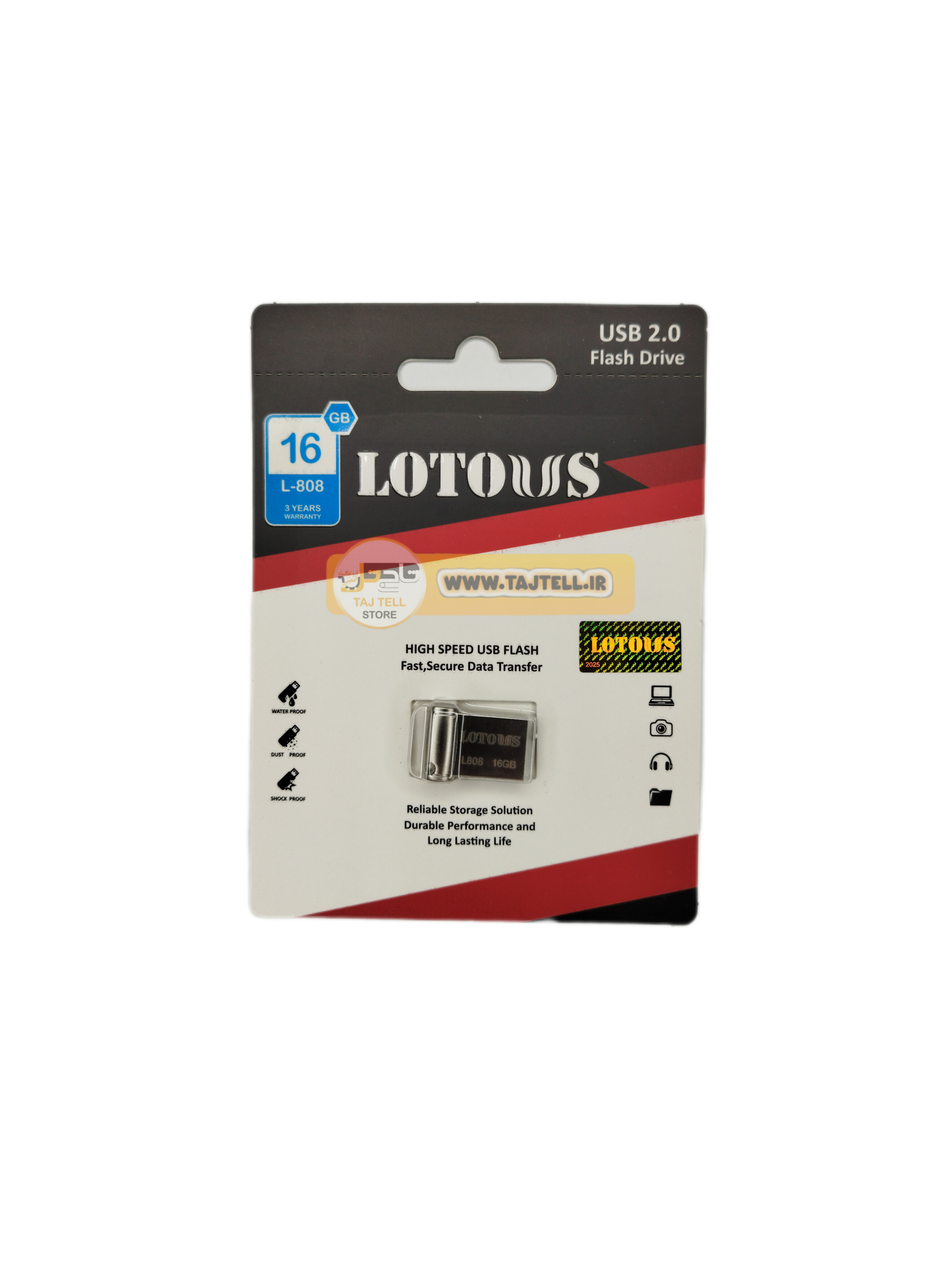 فلش مموری لوتوس مدل LOTOUS L808ظرفیت 16گیگابایت