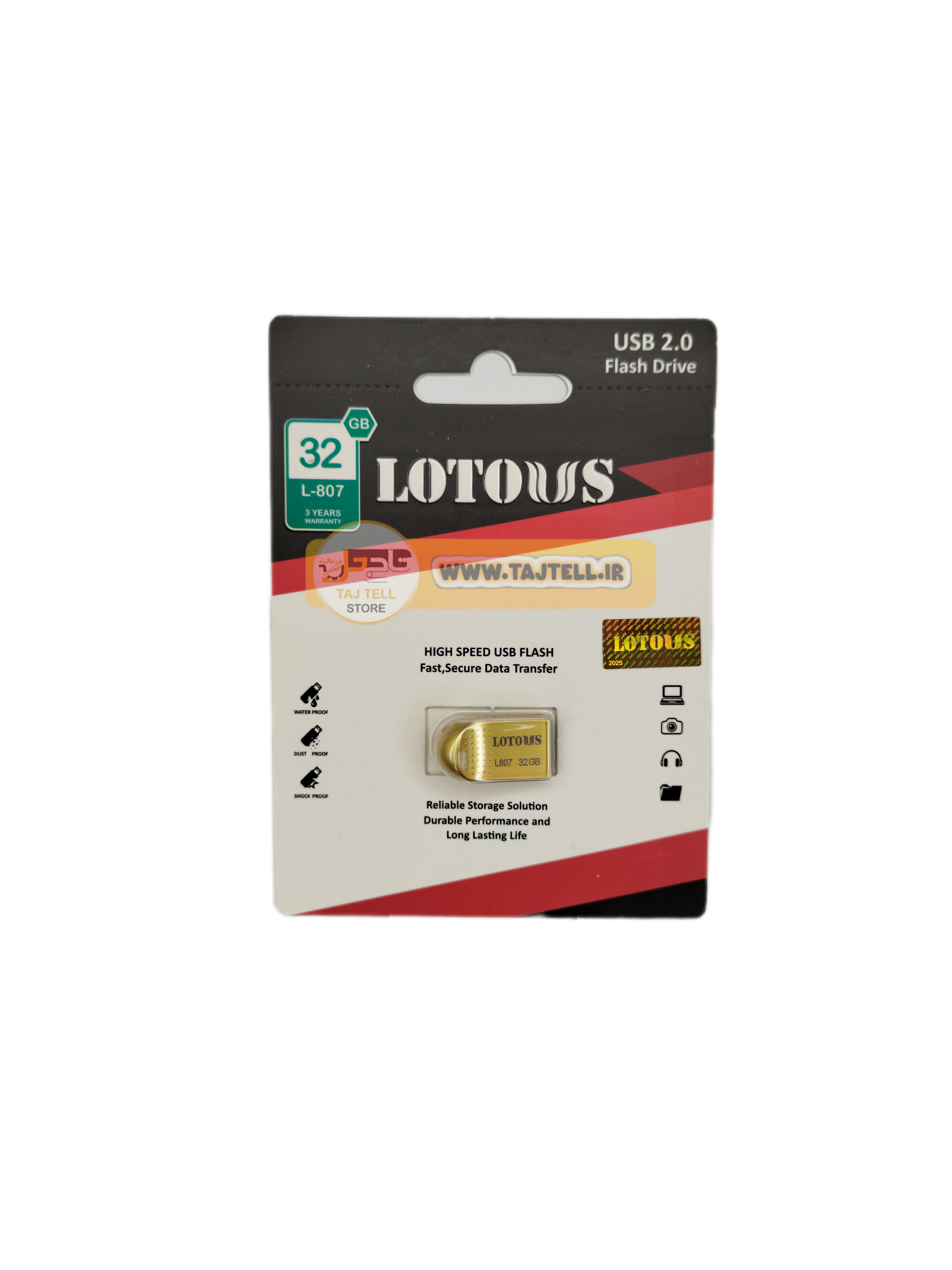 فلش مموری لوتوس مدل LOTOUS L807ظرفیت 32گیگابایت