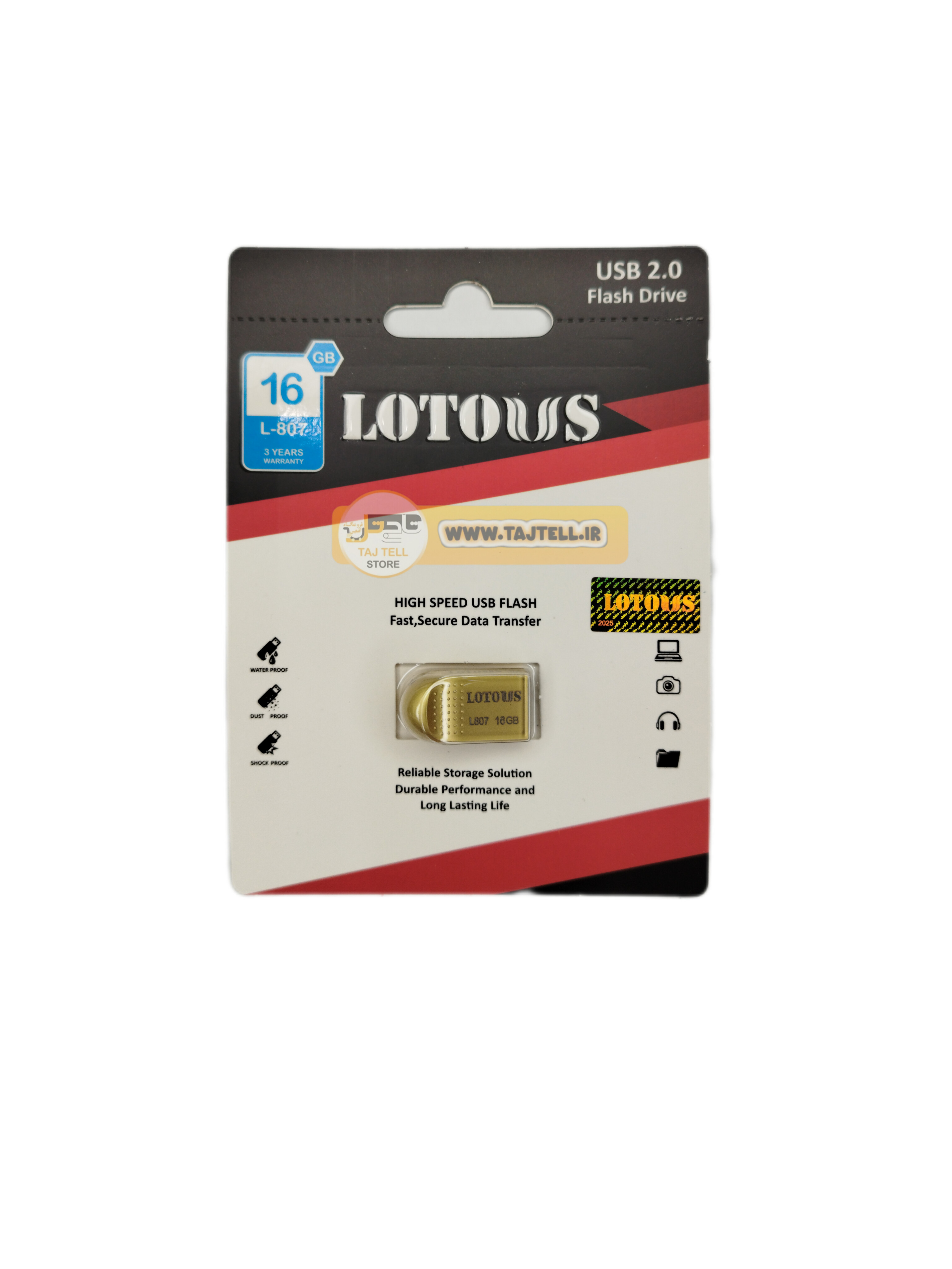 فلش مموری لوتوس مدل LOTOUS L807ظرفیت 16گیگابایت