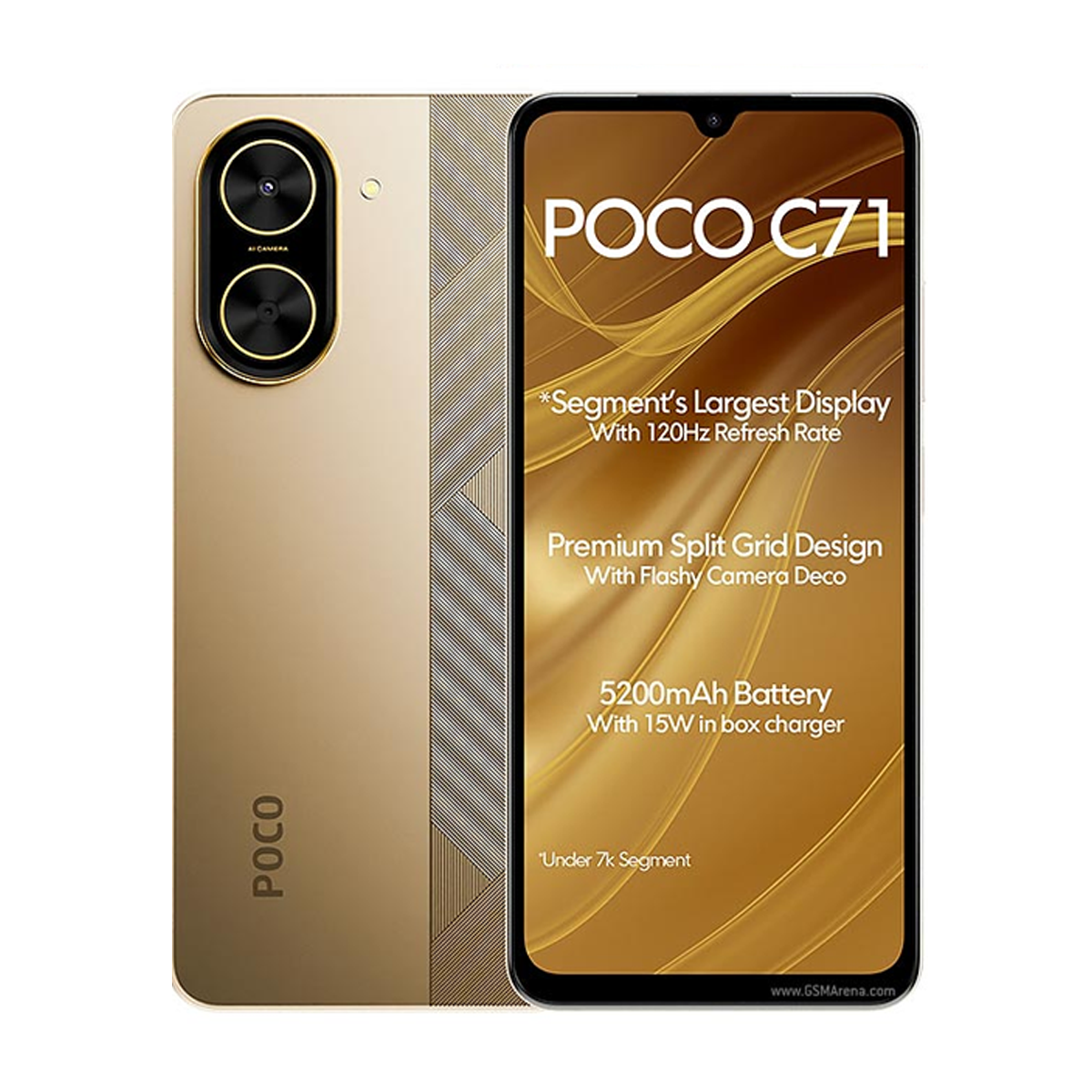 گوشی موبایل شیائومی مدل Poco C71 ظرفیت 128 گیگابایت رم 4 گیگابایت 18ماه گارانتی شرکتی