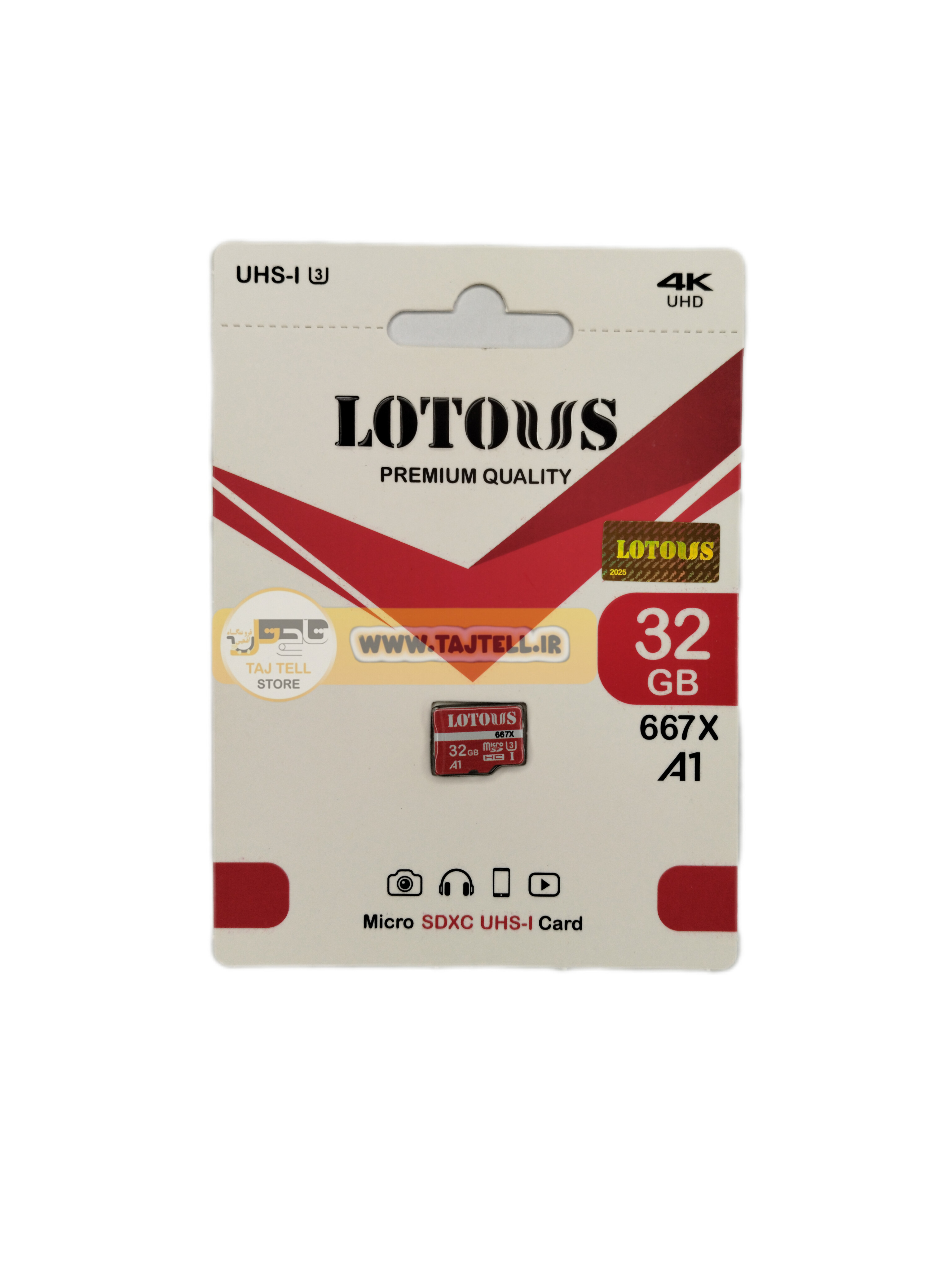کارت حافظه (مموری) موبایل مدل LOTOUS 667X A1ظرفیت32 گیگابایت