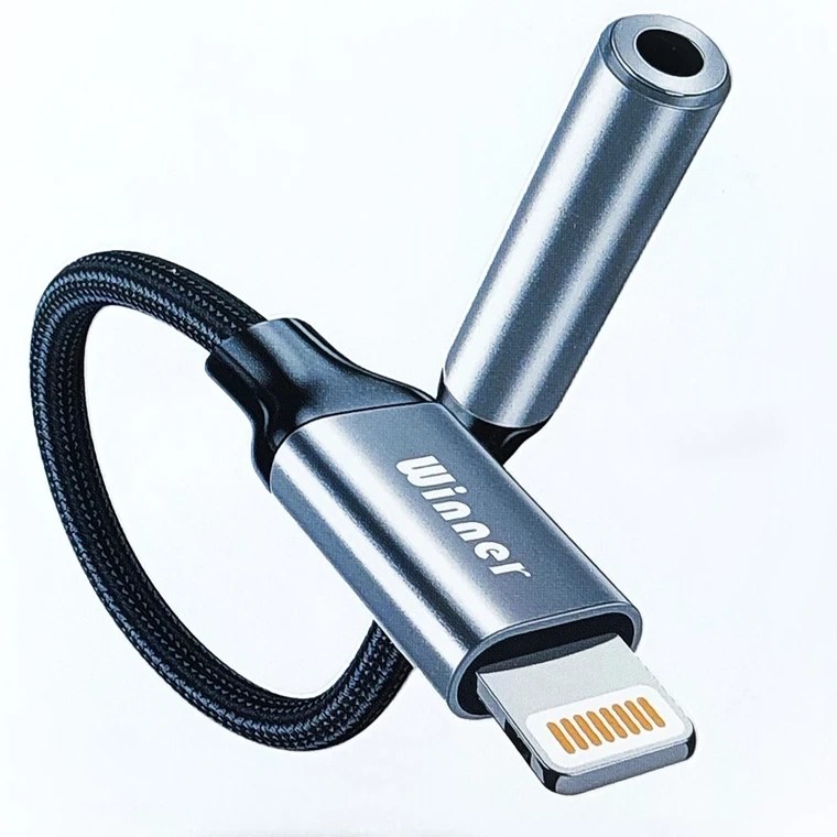 کابل تبدیل لایتنینگ به جک Winner 3.5mm مدل W013