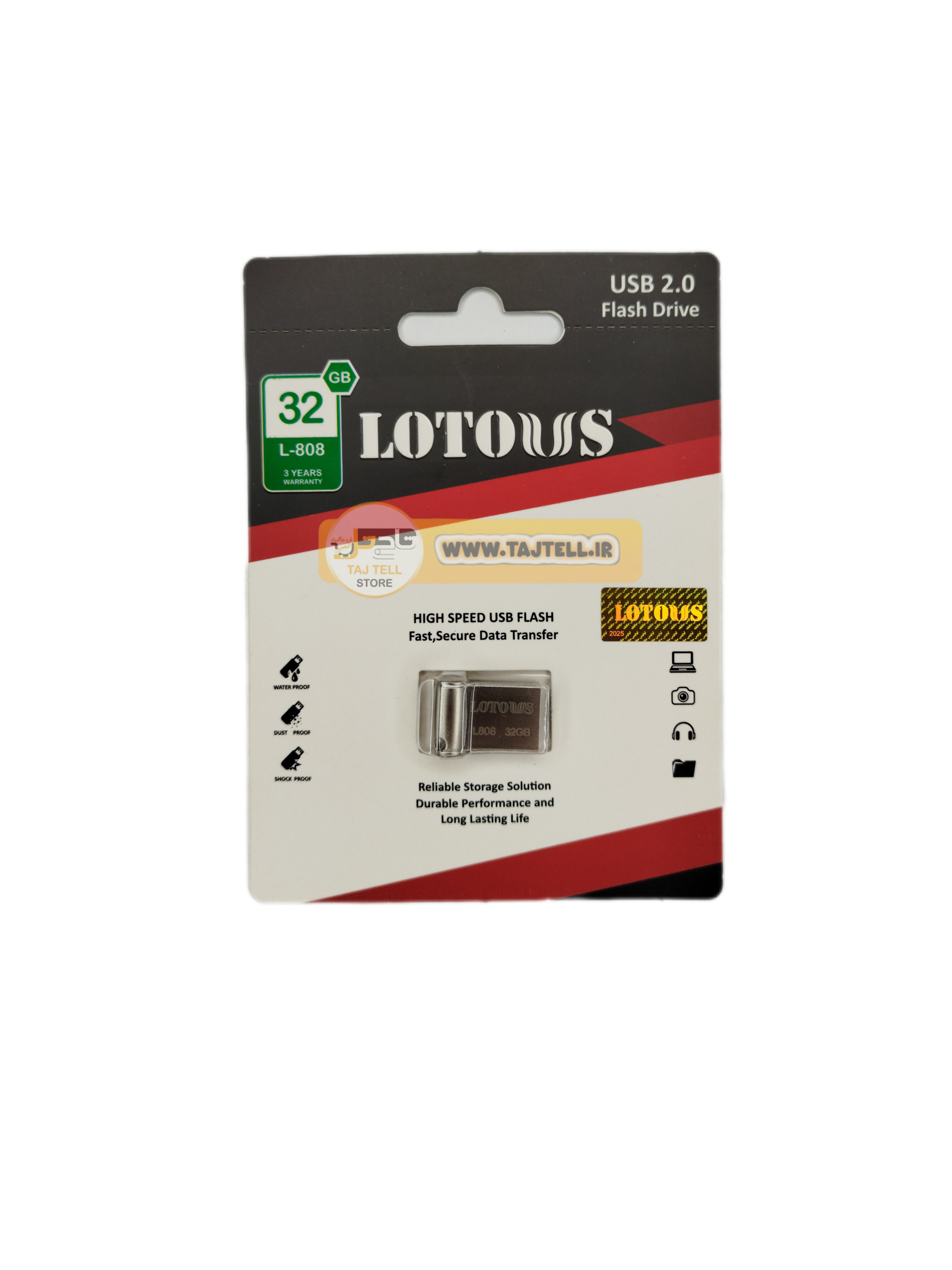 فلش مموری لوتوس مدل LOTOUS L808ظرفیت 32گیگابایت