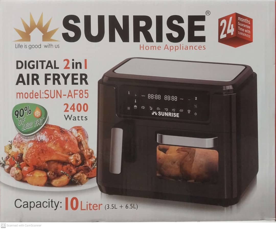 سرخ کن بدون روغن دیجیتال (دوقلو) مدل SUN-AF85‏ برند SUNRISE