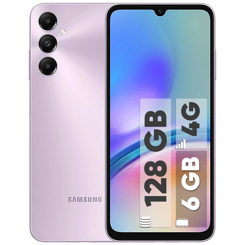 گوشی موبایل سامسونگ مدل Galaxy A05s دو سیم کارت ظرفیت 128 گیگابایت و رم 6 گیگابایت گارانتی 18ماهه